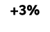 +3%