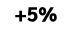 +5%