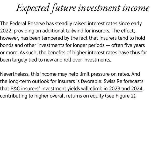 Expected future investment income The Federal Reserve has steadily raised interest rates since early 2022, providing ...